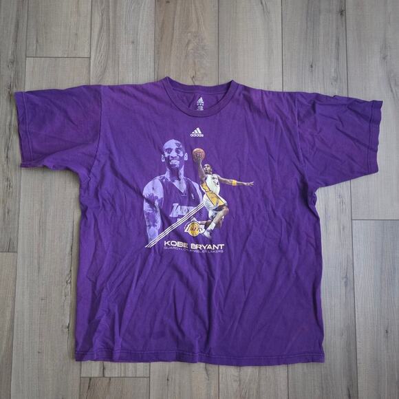 Adidas Kobe Bryant 2008 Crewneck T-Shirt Y2K Men Sz 2XL - Picture 2 of 8